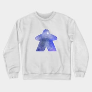 Blue Space Star Meeple | Board Game Fan Crewneck Sweatshirt